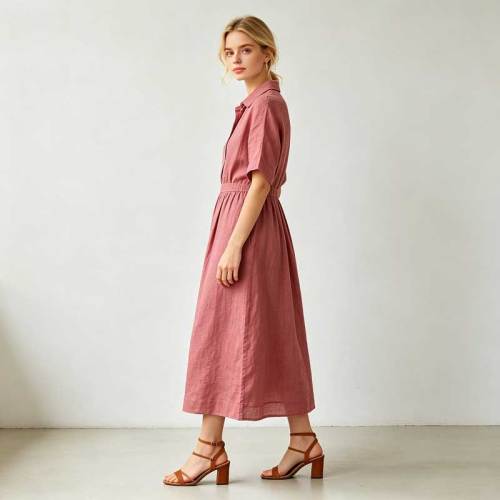 Linen Vacation Dress for Women | Relaxed Linen Maxi Dress | KOSSR