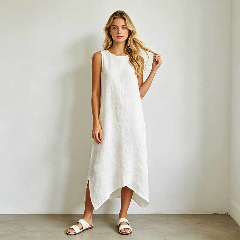 Relaxed Linen Vacation Dress