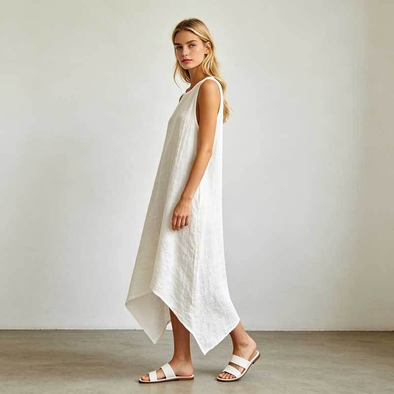 Relaxed Linen Vacation Dress