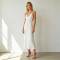Elegant Linen Occasion Dress | Minimalist Backless Slip Maxi Dress | KOSSR