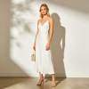 Elegant Linen Occasion Dress | Minimalist Backless Slip Maxi Dress | KOSSR