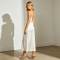 Elegant Linen Occasion Dress | Minimalist Backless Slip Maxi Dress | KOSSR