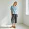 Relaxed Linen Lounge Set for Women | Minimalist Linen Top & Pants | KOSSR