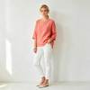 Women's Relaxed Linen Top | Lightweight Summer Linen Shirt | KOSSR