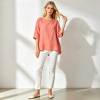 Women's Relaxed Linen Top | Lightweight Summer Linen Shirt | KOSSR