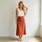 Women's Linen V-Neck Top | Relaxed Sleeveless Linen Tank | KOSSR