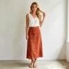 Women's Linen V-Neck Top | Relaxed Sleeveless Linen Tank | KOSSR