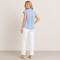 White Linen Straight-Leg Pants
