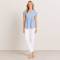 White Linen Straight-Leg Pants