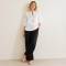 White Embroidered Linen Tunic Top