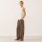White Linen Button-Front Sleeveless Top