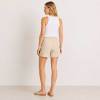 Natural Linen Drawstring Shorts