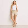 Natural Linen Drawstring Shorts