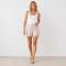 Natural Linen High-Waisted Tailored Shorts