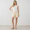 Beige High-Waisted Linen Casual Shorts
