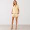 Soft Yellow Linen Short Sleeve Shirt & Shorts Set