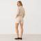 Cream Striped Linen Shirt & Shorts Set
