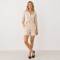 Cream Striped Linen Shirt & Shorts Set