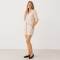 Cream Striped Linen Shirt & Shorts Set
