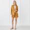 Camel Linen Blazer Jacket