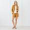 Camel Linen Blazer Jacket
