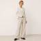 Natural Linen Vest & Wide-Leg Pants Set