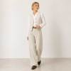 Natural Linen Vest & Wide-Leg Pants Set