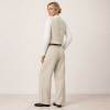 Natural Linen Vest & Wide-Leg Pants Set
