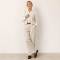Natural Linen Vest & Wide-Leg Pants Set