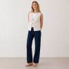 White Linen Tie-Front Sleeveless Vest Top