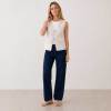 White Linen Tie-Front Sleeveless Vest Top