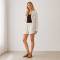 Printed Linen Shirt & Shorts Set