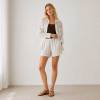 Printed Linen Shirt & Shorts Set