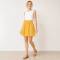 Mustard Yellow Linen Mini Skirt