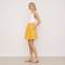 Mustard Yellow Linen Mini Skirt