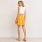 Mustard Yellow Linen Mini Skirt
