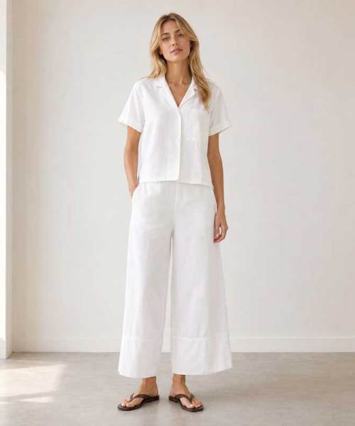 White Linen Lounge Set