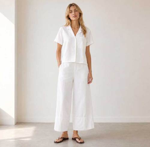White Linen Lounge Set