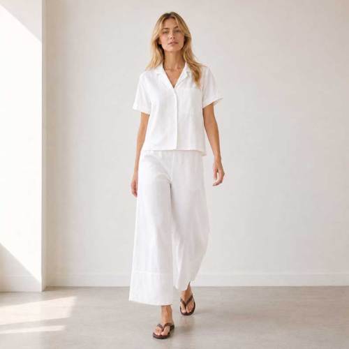 White Linen Lounge Set