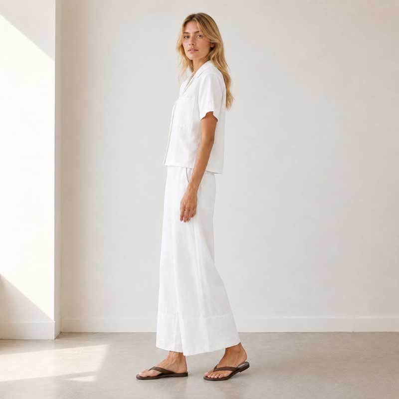 White Linen Lounge Set