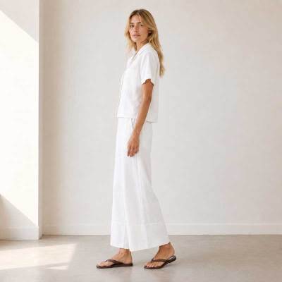 White Linen Lounge Set