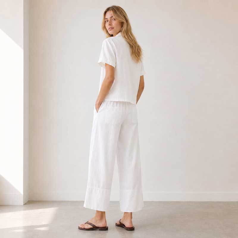 White Linen Lounge Set