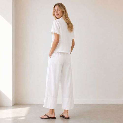 White Linen Lounge Set