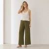 White Button-Front Linen Camisole Top
