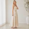 Ivory Linen Sleeveless Crop Top