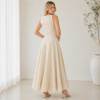 Ivory Linen Sleeveless Crop Top