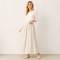 Textured Linen Maxi Skirt