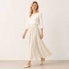 Textured Linen Maxi Skirt