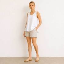 Relaxed Linen Lounge Top