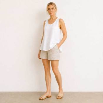 Relaxed Linen Lounge Top
